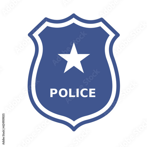 police badge - vector icon