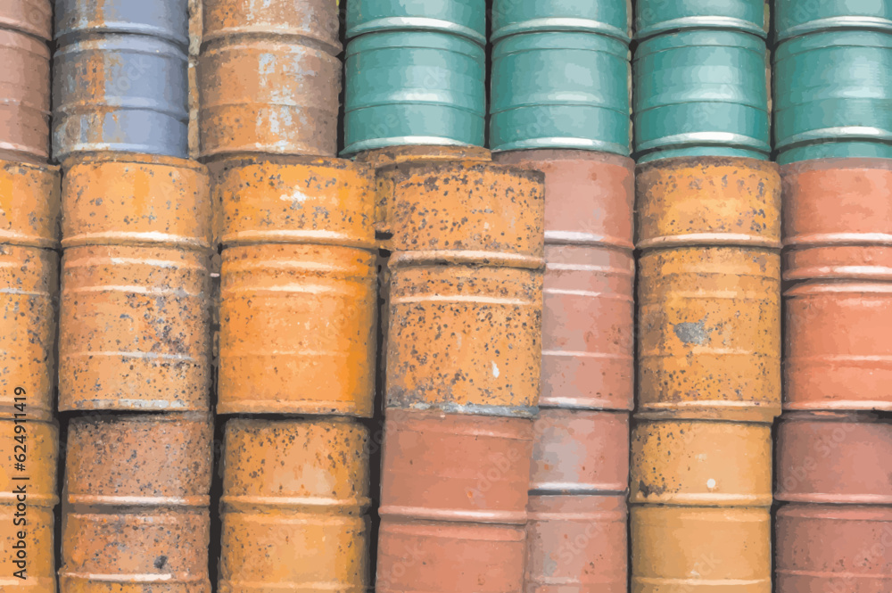 old rusty metal barrels old rusty metal barrels