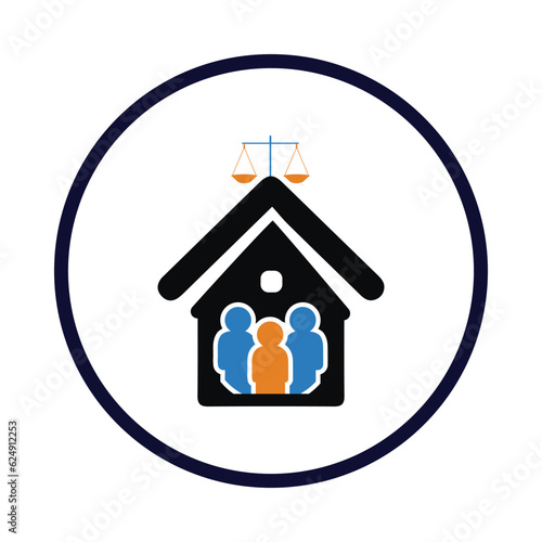 House, Scales, law, Balance, Justice, Property Law, Law house icon