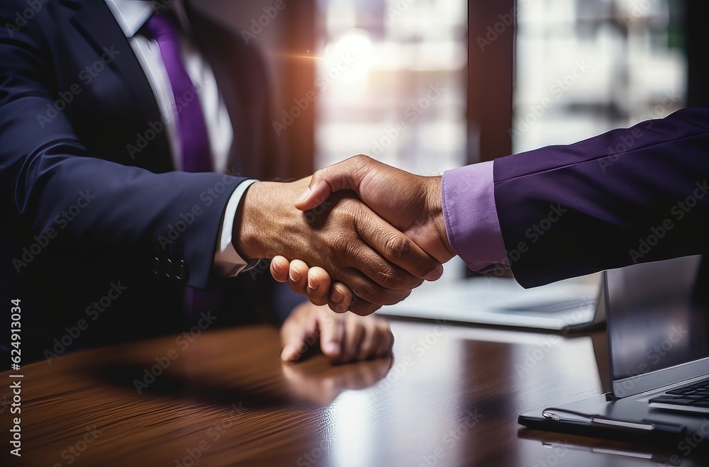 Business people shaking hands, finishing up a meeting. Handshake concept Business people shaking hands, finishing up a meeting. Handshake concept