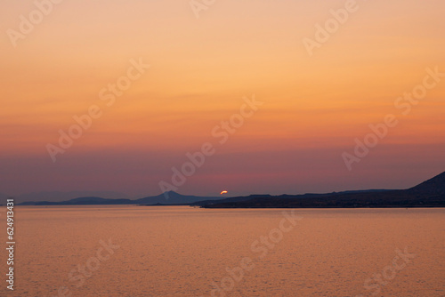 Sunset over the Mediterranean sea