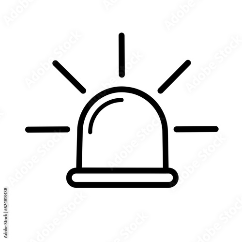 Emergency siren of ambulance or police - vector icon