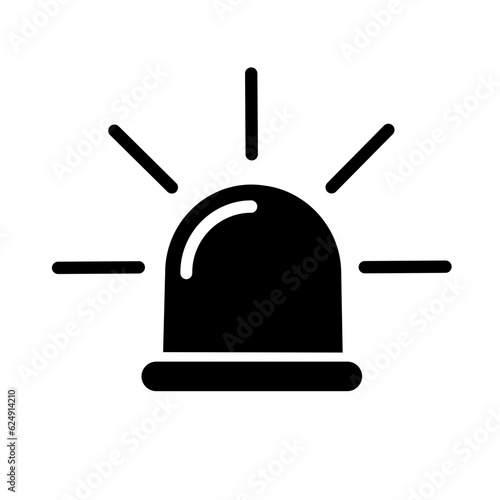 Emergency siren of ambulance or police - vector icon