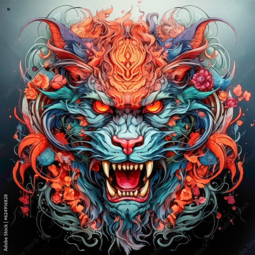 Sinister Intricacy Detailed and Vivid Composite Sketch in Sinister Colors