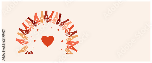 Charity, giving and donation poster template	