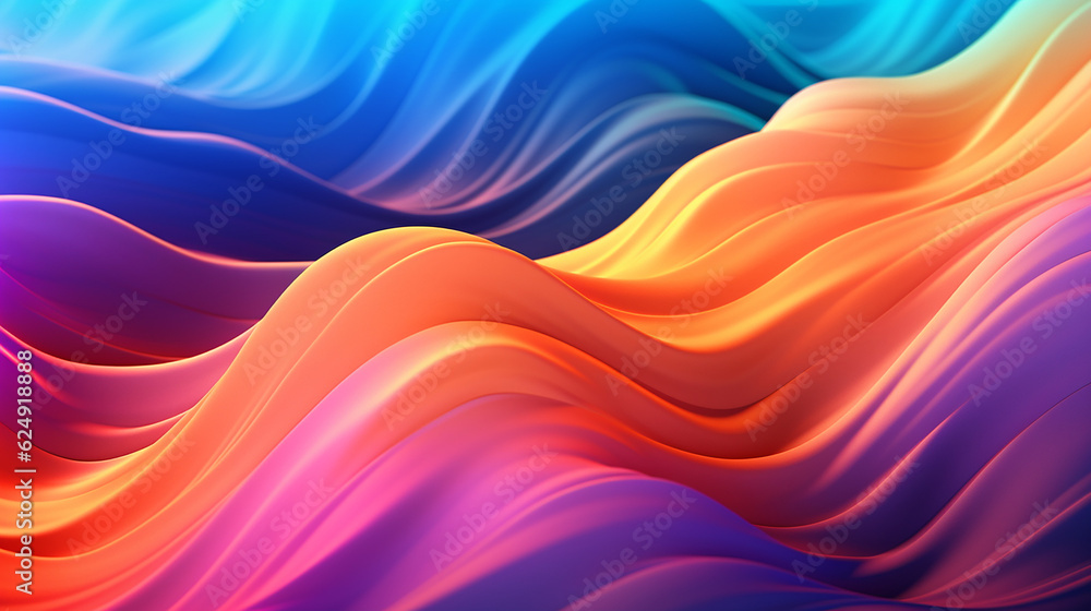 Colorfull waves, abstract background