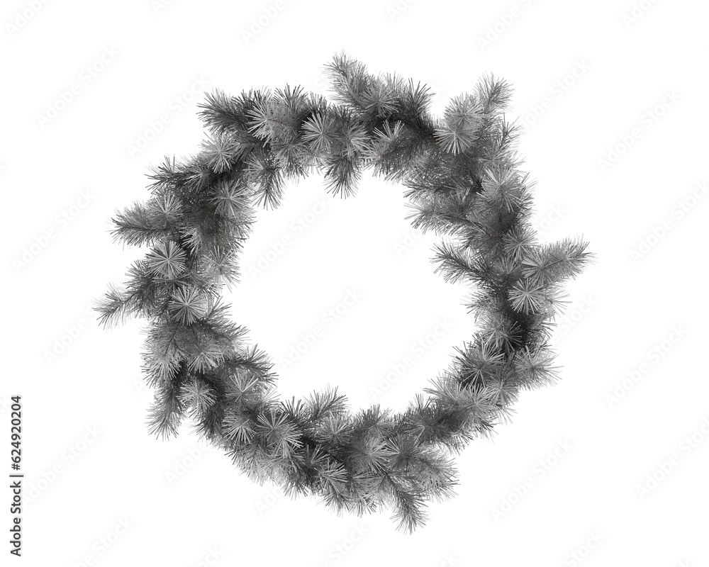 Garland isolated on transparent background. 3d rendering - illustration Garland isolated on transparent background. 3d rendering - illustration