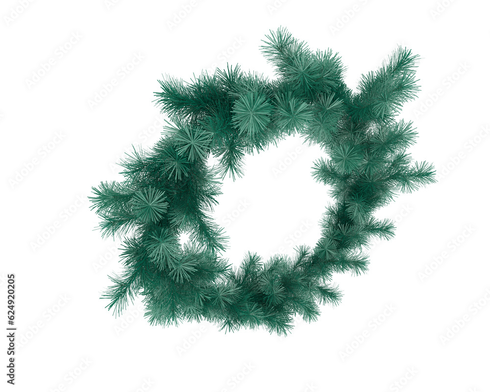 Garland isolated on transparent background. 3d rendering - illustration Garland isolated on transparent background. 3d rendering - illustration