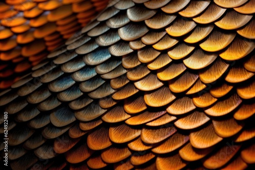 intricate pattern of a butterfly wings scales, created with generative ai