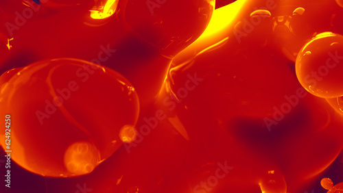 lava lamp glossy red smooth morphed elements float - abstract 3D illustration