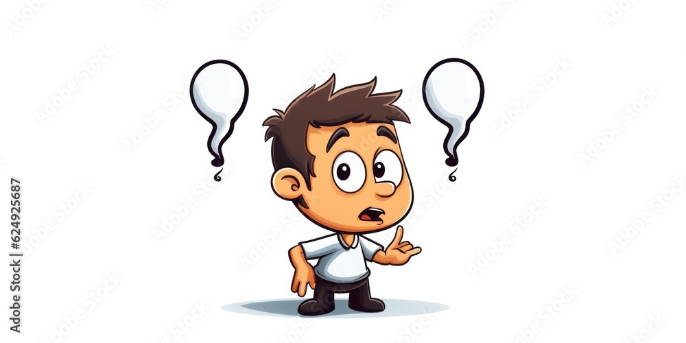 a stick man scratching his head with question mark a stick man scratching his head with question mark