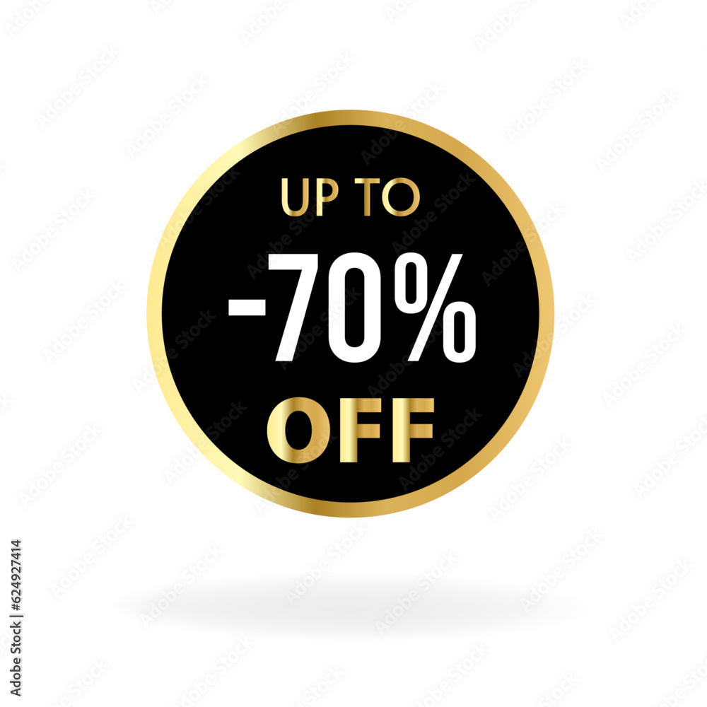 100 discount, Sale label, UP to -70% off label 100 discount, Sale label, UP to -70% off label