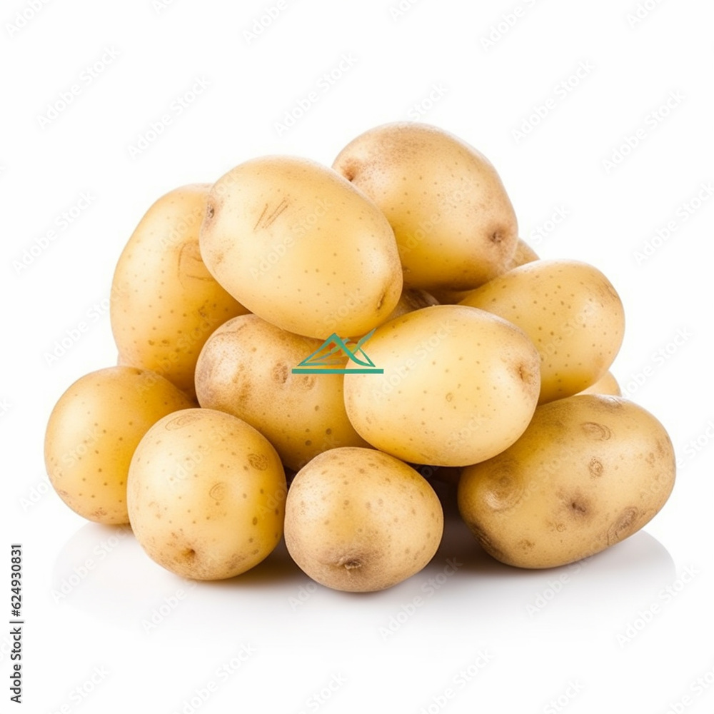 potatoes isolated on white background potatoes isolated on white background