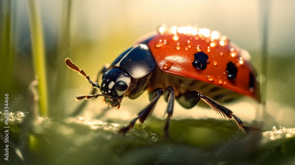 Fototapeta premium Macro ladybug