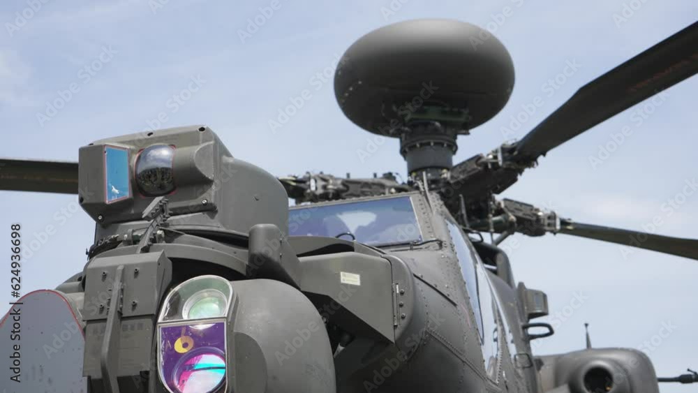 Apache attack helicopter chopper on display at the Army Aviation Centre Apache attack helicopter chopper on display at the Army Aviation Centre