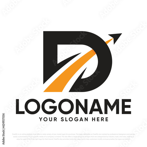 D Arrow Logo Design