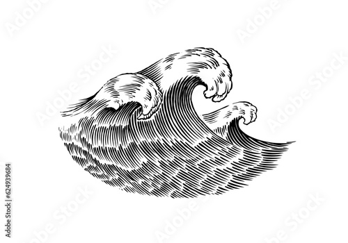 Canvas Print Atlantic tidal waves