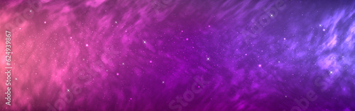 Cosmos background. Magic starry galaxy. Wide milky way. Beautiful outer space with nebula. Colorful universe with bright stars. Fantasy gradient sky. Vector illustration