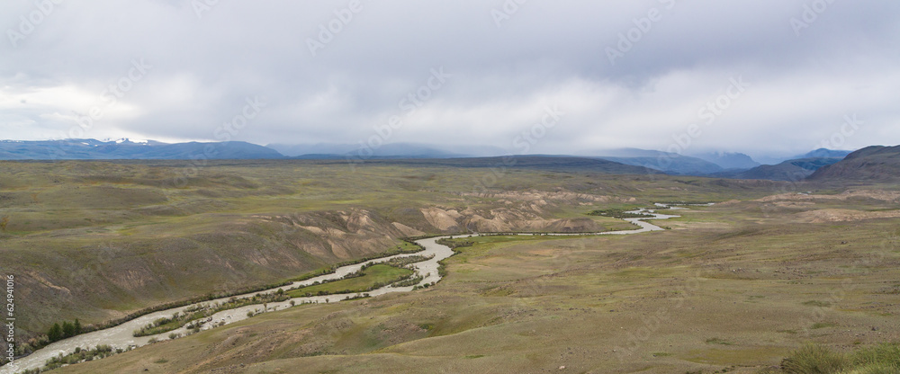 Chuya river and Ukok plateau in the southern part of Altai region, Altai mountains, Siberia, Russia