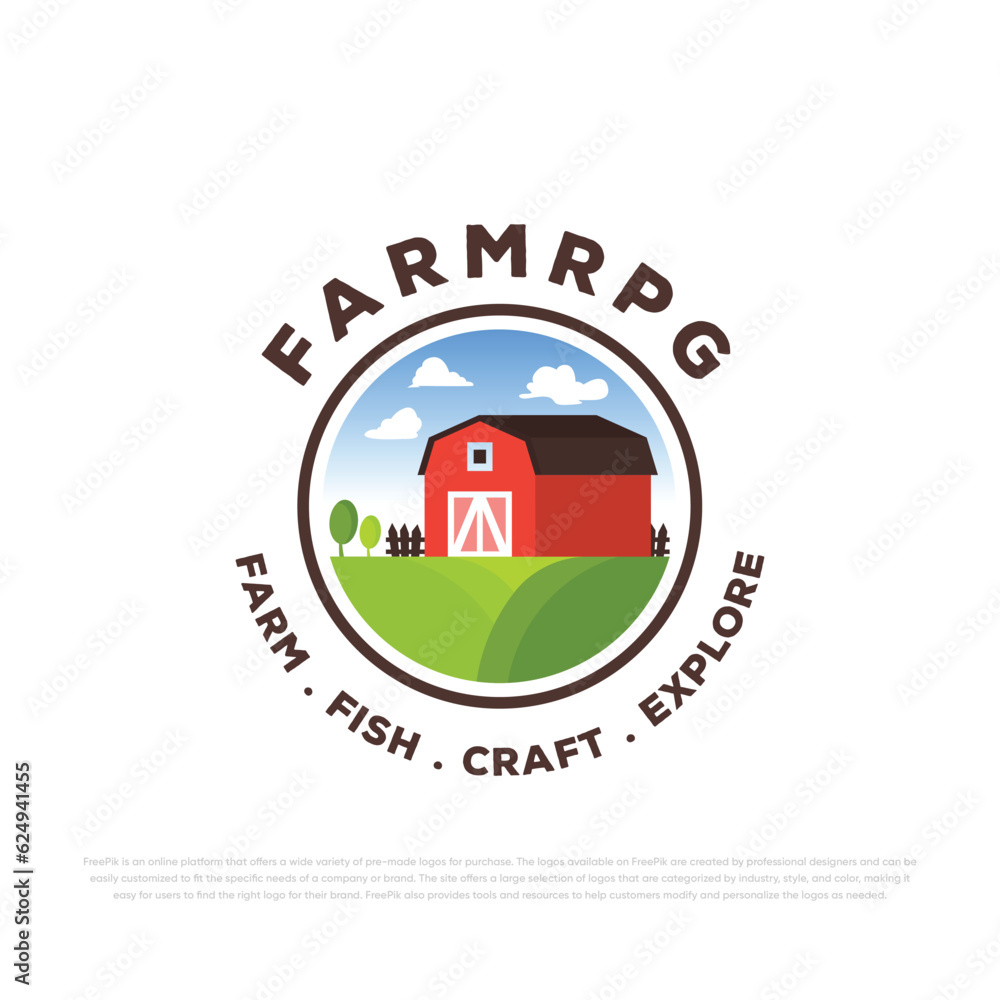 Fototapeta premium Farm Logo Design