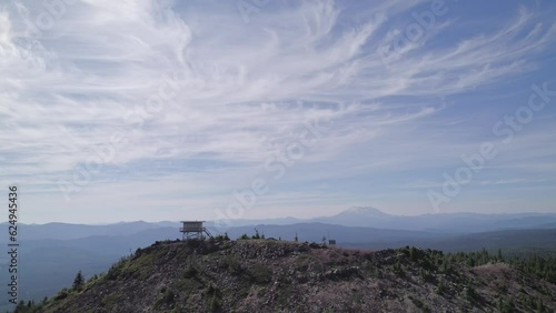 Firewatch Tower on a Mountain photo