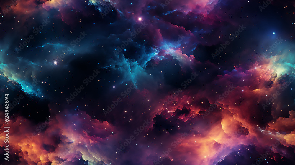 seamless illustration of sky stars and fog clouds shapes background seamless illustration of sky stars and fog clouds shapes background