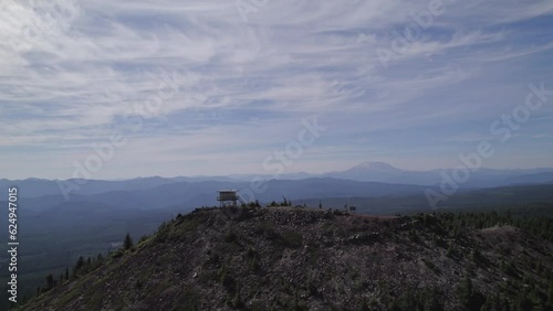 Firewatch Tower on a Mountain photo