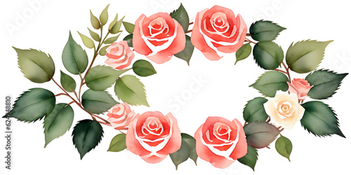 Cute rose Border frame 