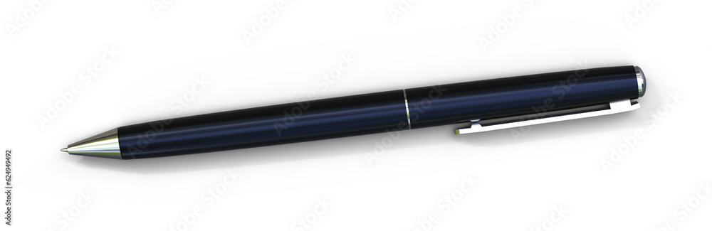 Dark blue ballpoint pen isolated on transparent background Dark blue ballpoint pen isolated on transparent background