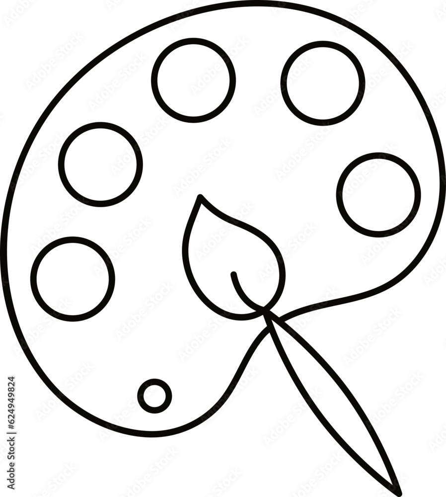 Obraz premium Doodle cute illustration. Kawaii characters for childrens coloring book