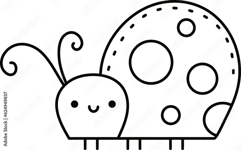 Obraz premium Doodle cute illustration. Kawaii characters for childrens coloring book
