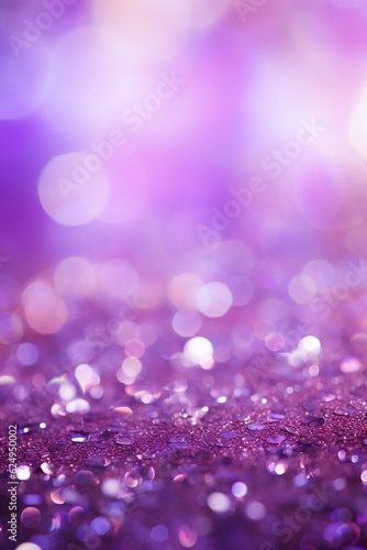 purple violet small glitter  bokeh background   Generative AI