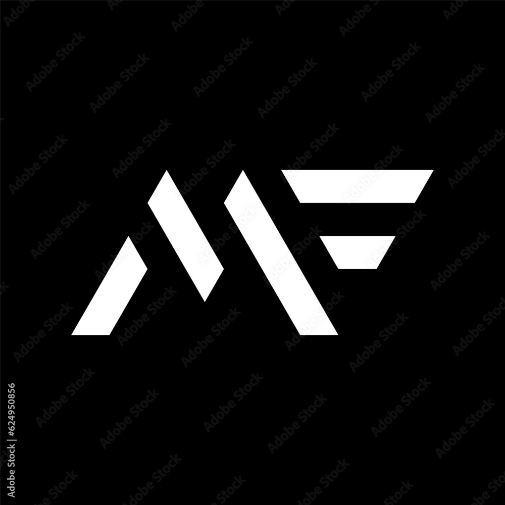 Letter MF creative monogram logo design Letter MF creative monogram logo design