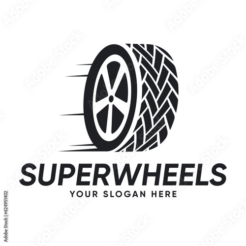 speed wheel logo design