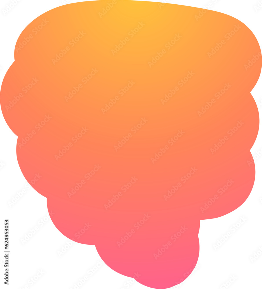 Abstract frame bubble, gradient color