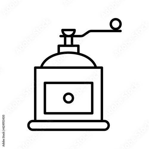 Coffee mill, grinder icon.