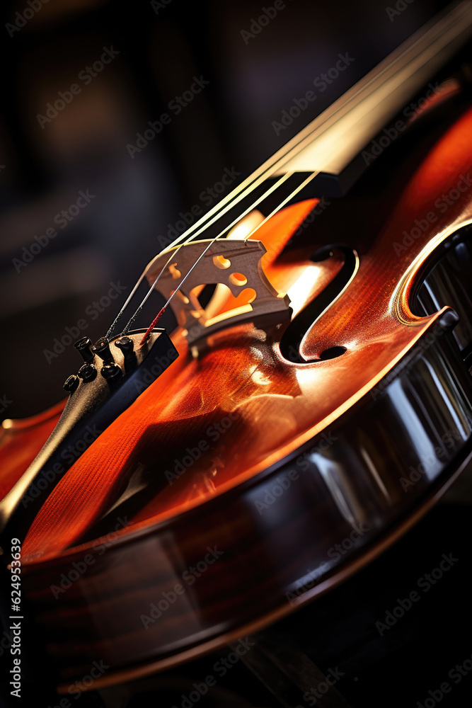 Fototapeta premium close up of a violin