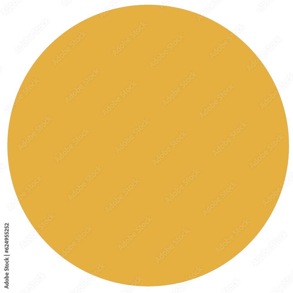 The circle is solid yellow as an illustration The circle is solid yellow as an illustration