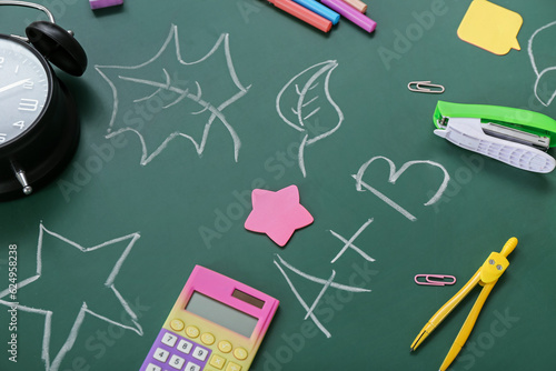 Different stationery and dr...