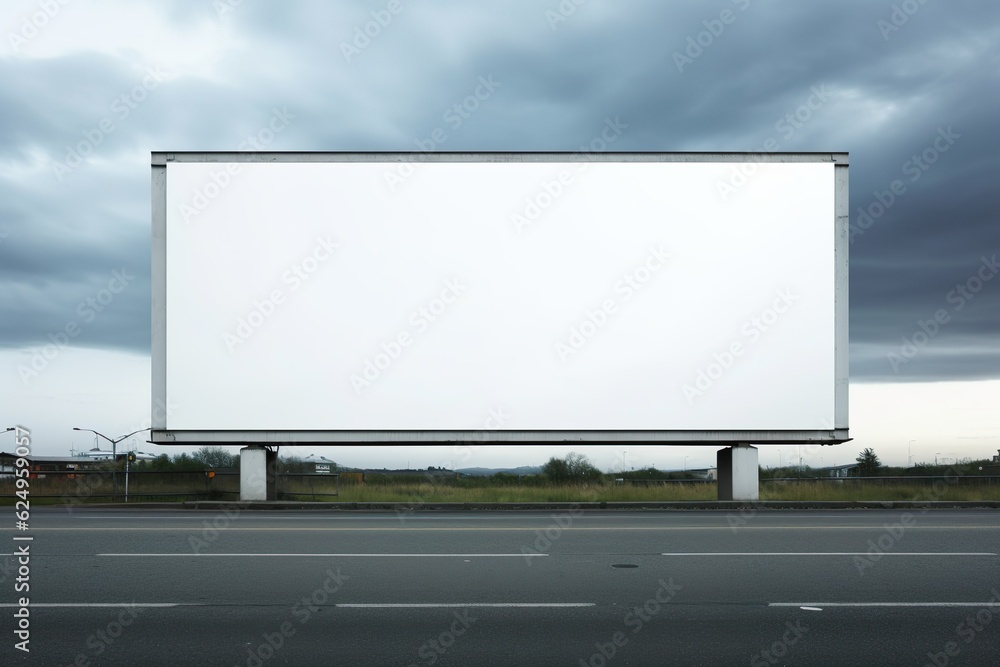 billboard blank for outdoor advertising poster | Generative AI billboard blank for outdoor advertising poster | Generative AI