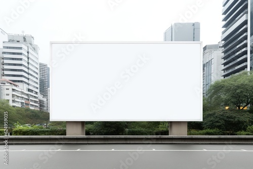 billboard blank for outdoor advertising poster | Generative AI