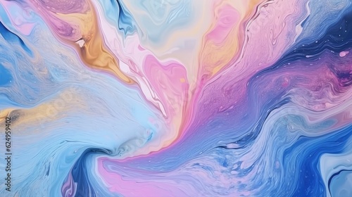 Colorful pastel swirl of blue and pink marble. abstract background