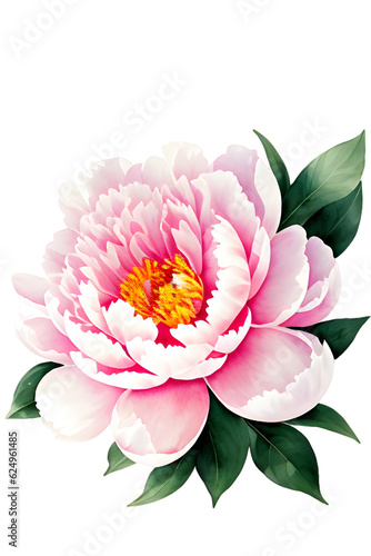 pink lotus isolated on white