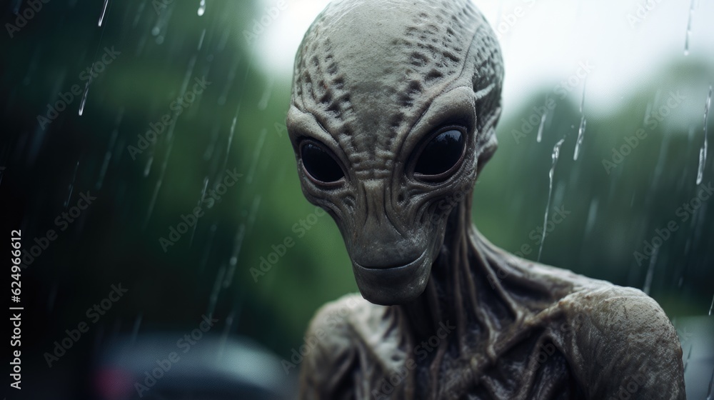 Alien Enigma: Mysterious Creature from Another World Generative AI