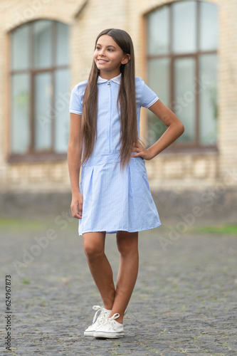 summer style of smiling girl outdoor. summer style photo of girl. summer style of girl.
