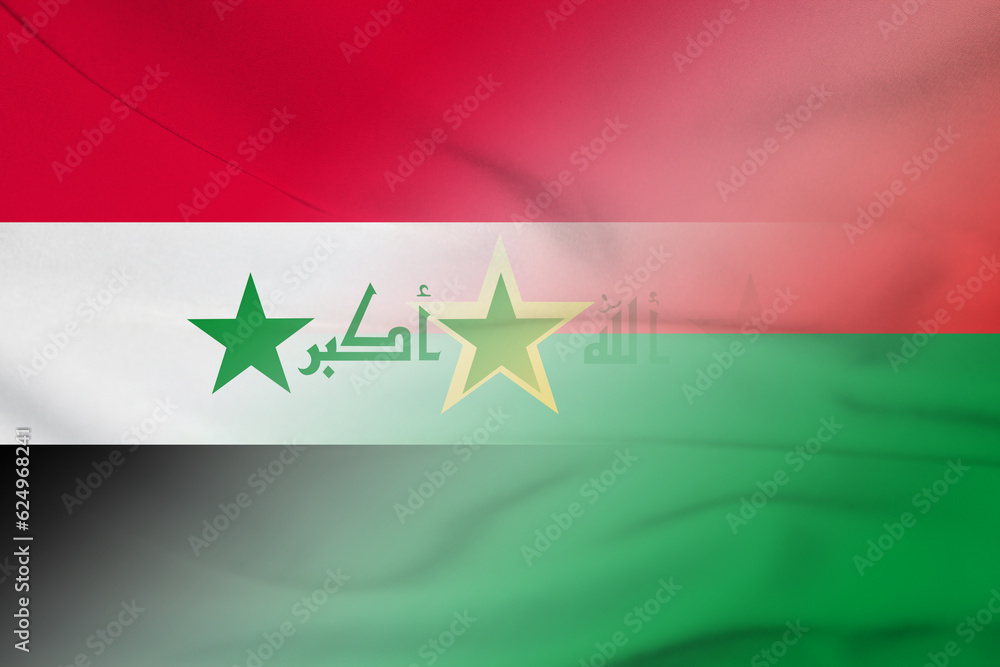 Iraq and Burkina Faso official flag international relations BFA IRQ Iraq and Burkina Faso official flag international relations BFA IRQ
