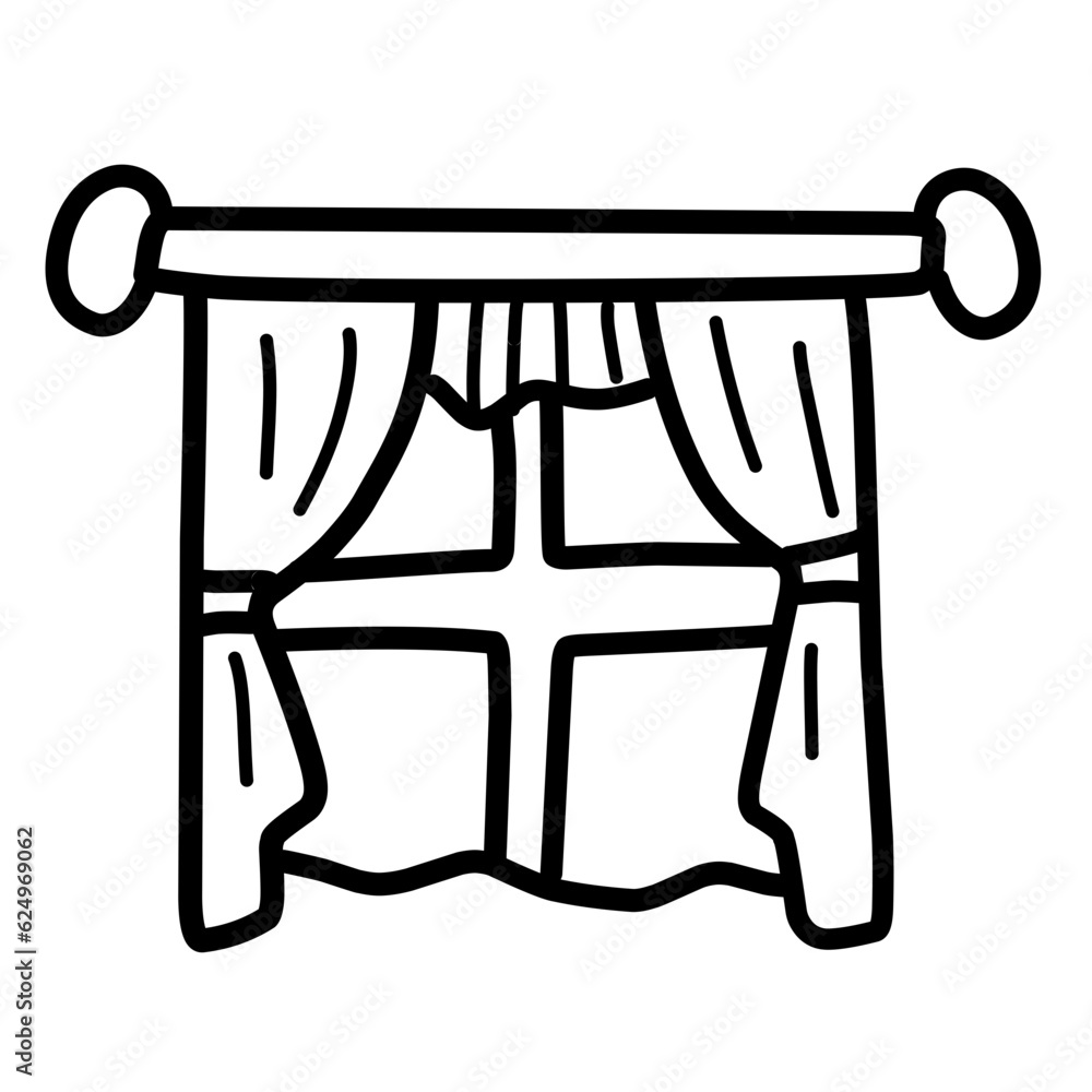 Window curtain icon Window curtain icon