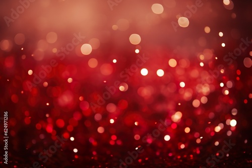 red glitter, bokeh, background texture | Generative AI