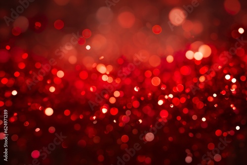 red glitter, bokeh, background texture | Generative AI