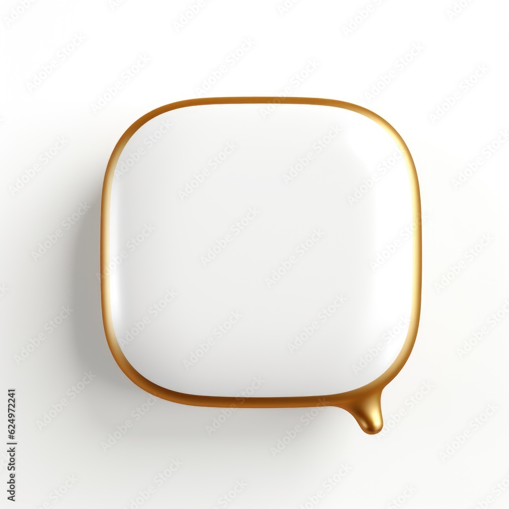 Expressive Connectivity: 3D Render of Speech Bubble Icon Emphasizing Communication Generative AI Expressive Connectivity: 3D Render of Speech Bubble Icon Emphasizing Communication Generative AI